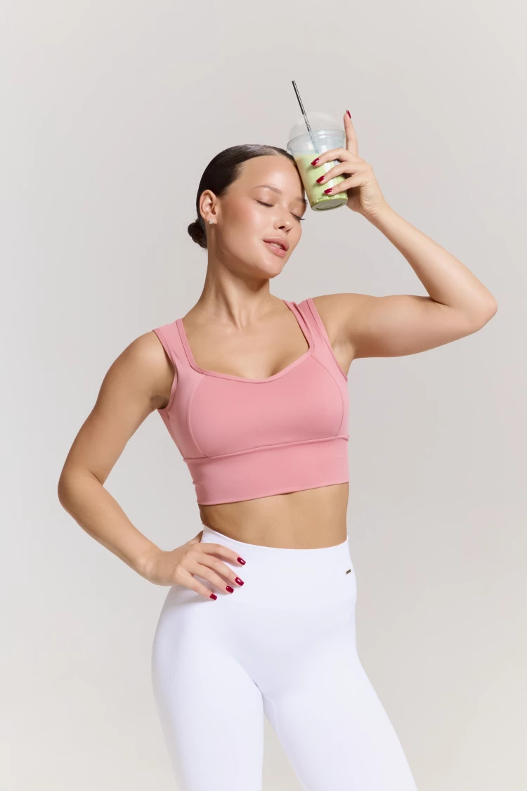 ForStrong Топ Beat Mono, пыльно-розовый