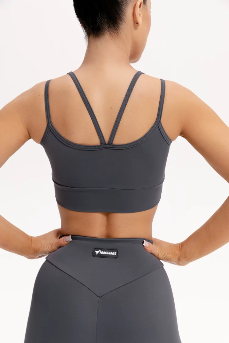 ForStrong Топ Box Bra, темно-серый