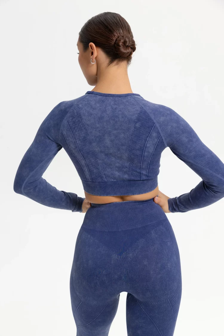 ForStrong Лонгслив Neat, синий деним