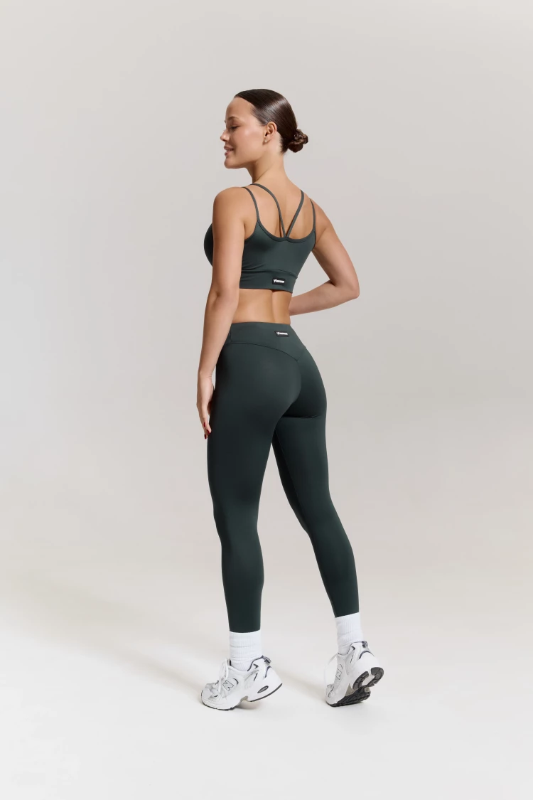 ForStrong Лосины Blaze Mono, темно-зеленый