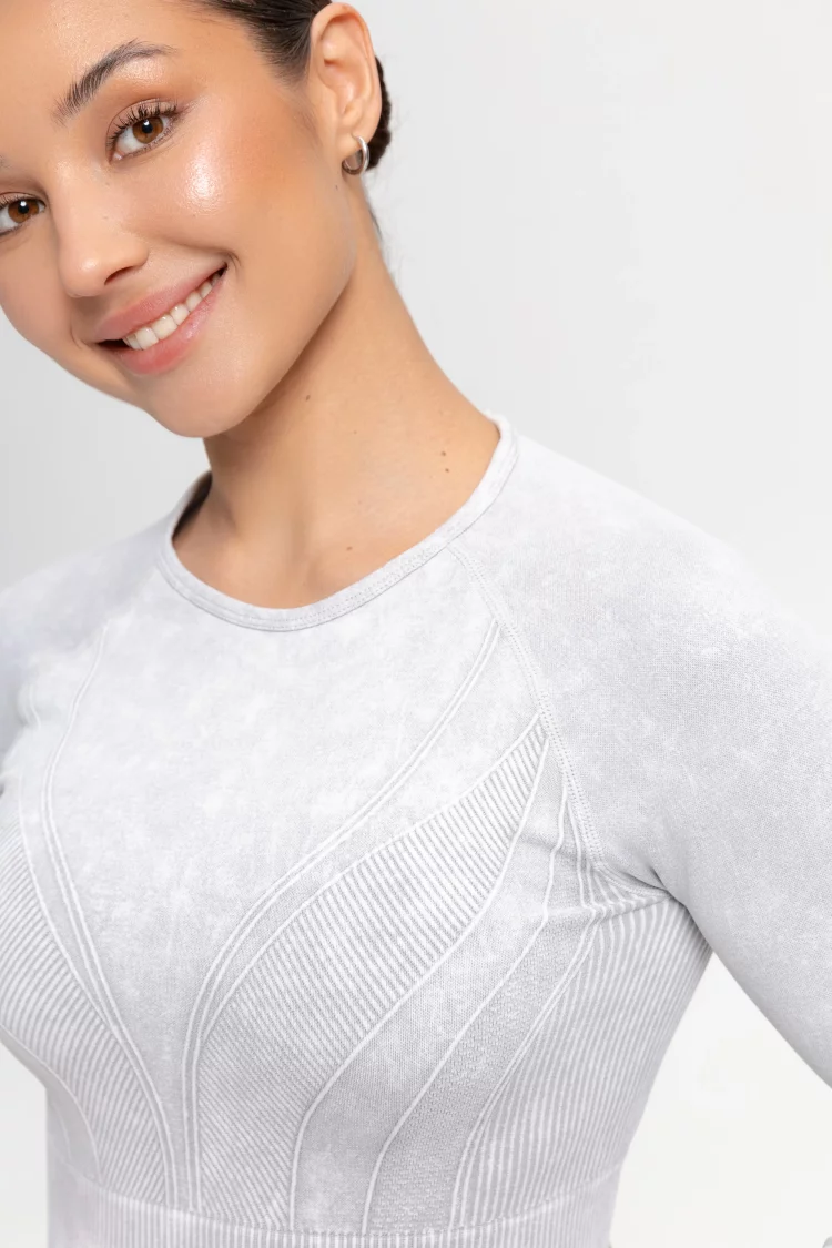 ForStrong Лонгслив Neat, серый деним