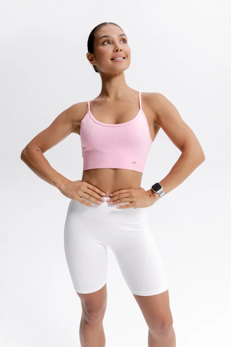 ForStrong Топ Lattice, светло-розовый