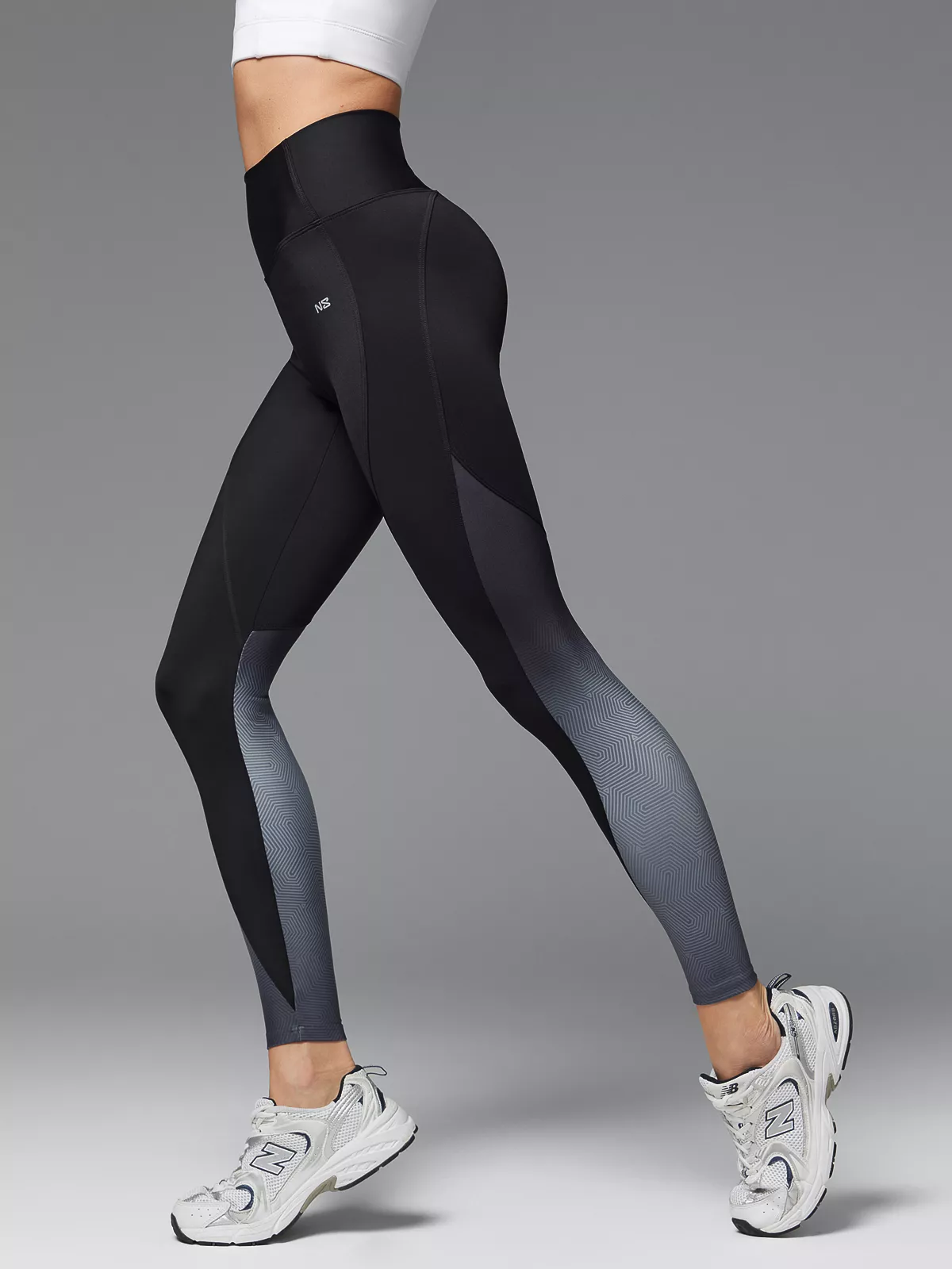 Neverlate Леггинсы 04.761, черный-серый