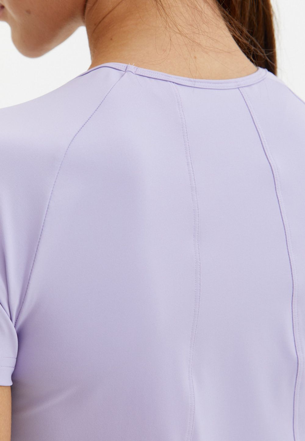 BeSelf Футболка удлиненная SATIN BASE, лавандовый