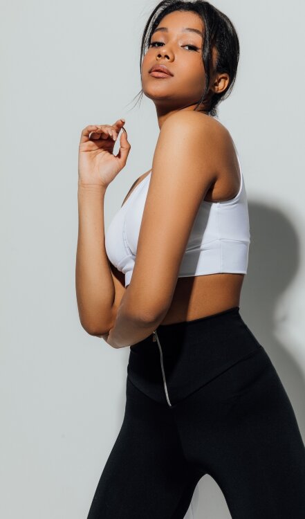 ForStrong Лосины Zip belt, черный