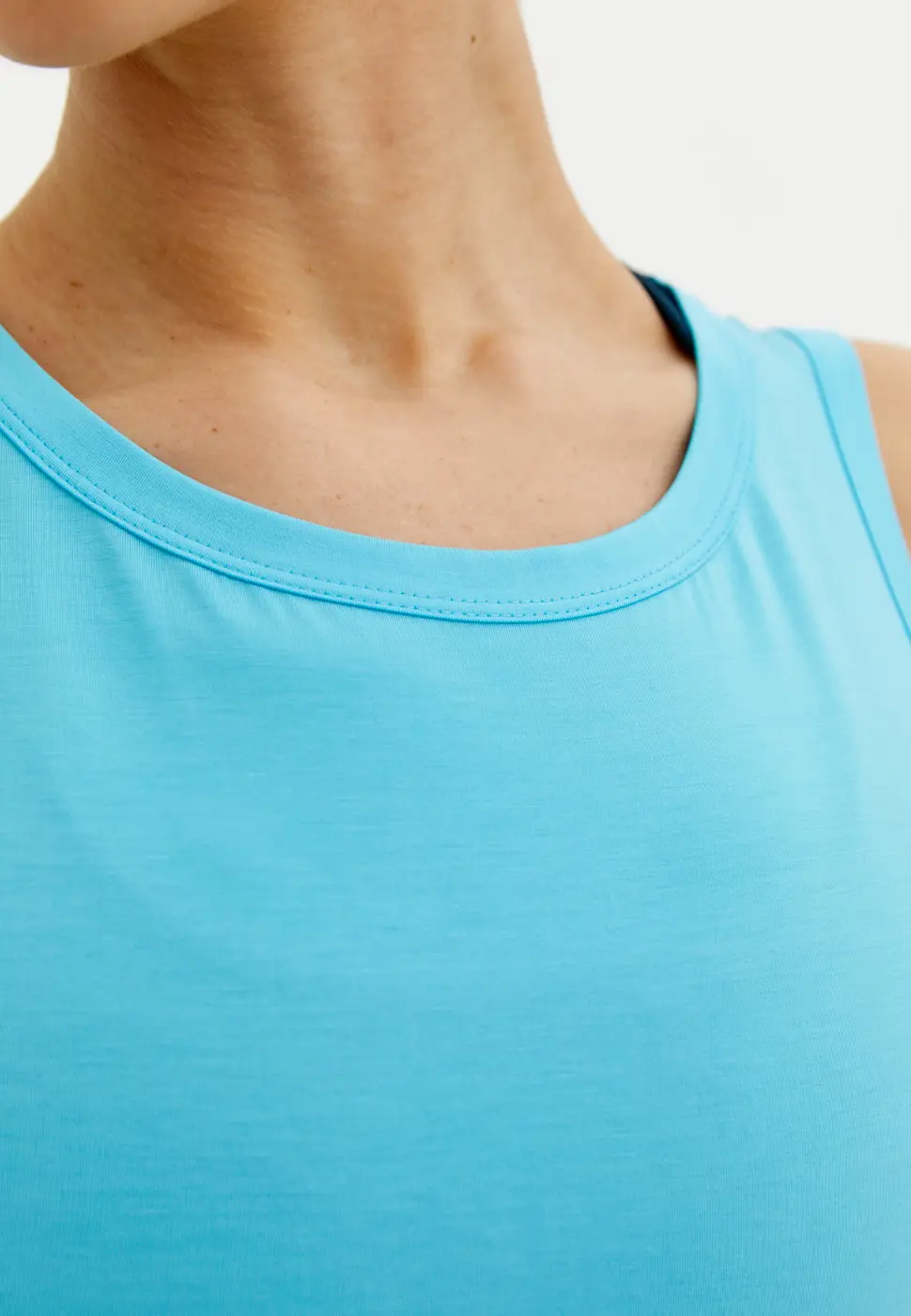 BeSelf Майка Modal, ярко-голубая