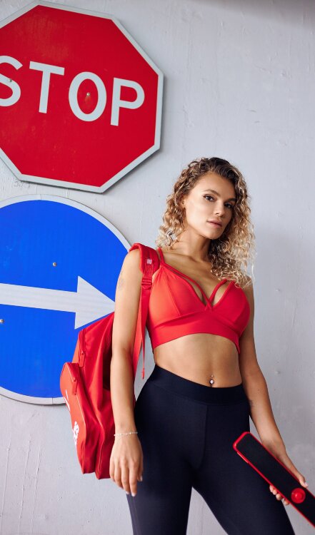 ForStrong Топ Light Bra, красный