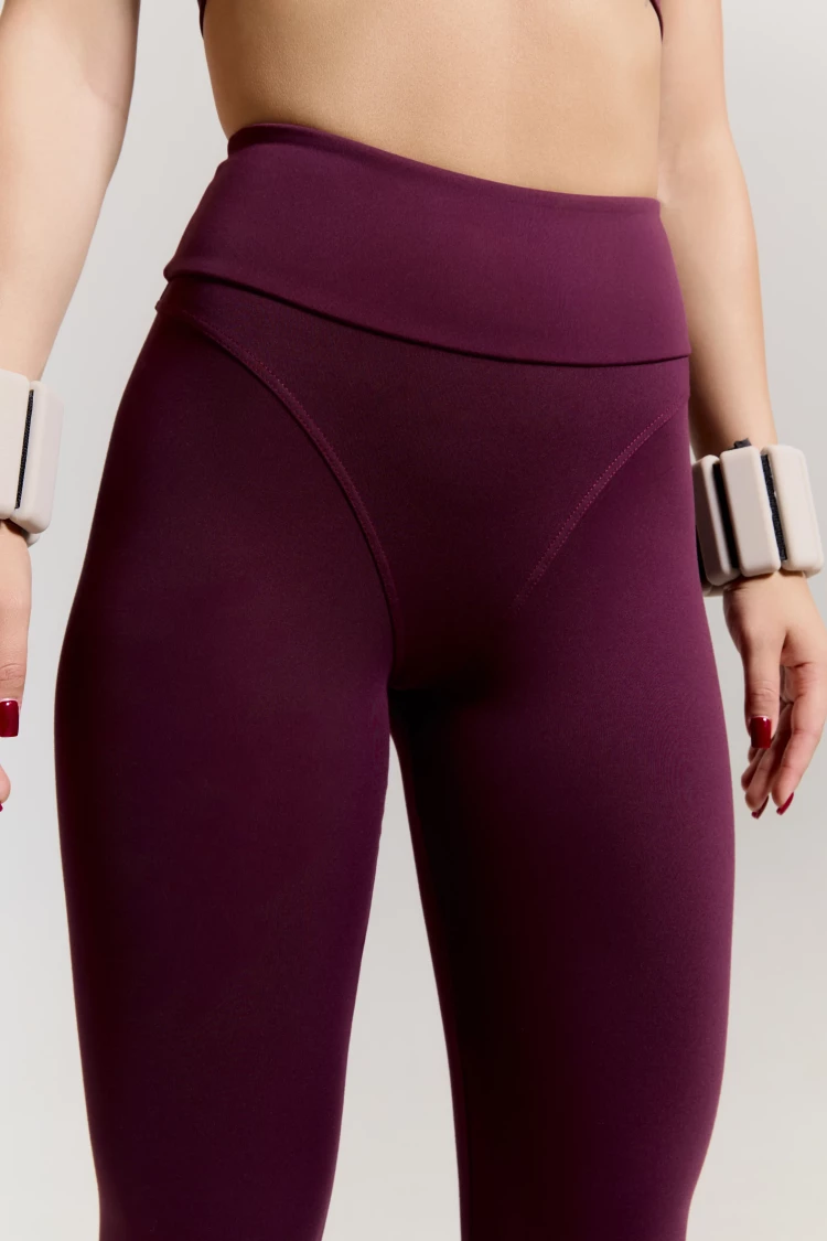 ForStrong Лосины Fit Mono, сливово-винный