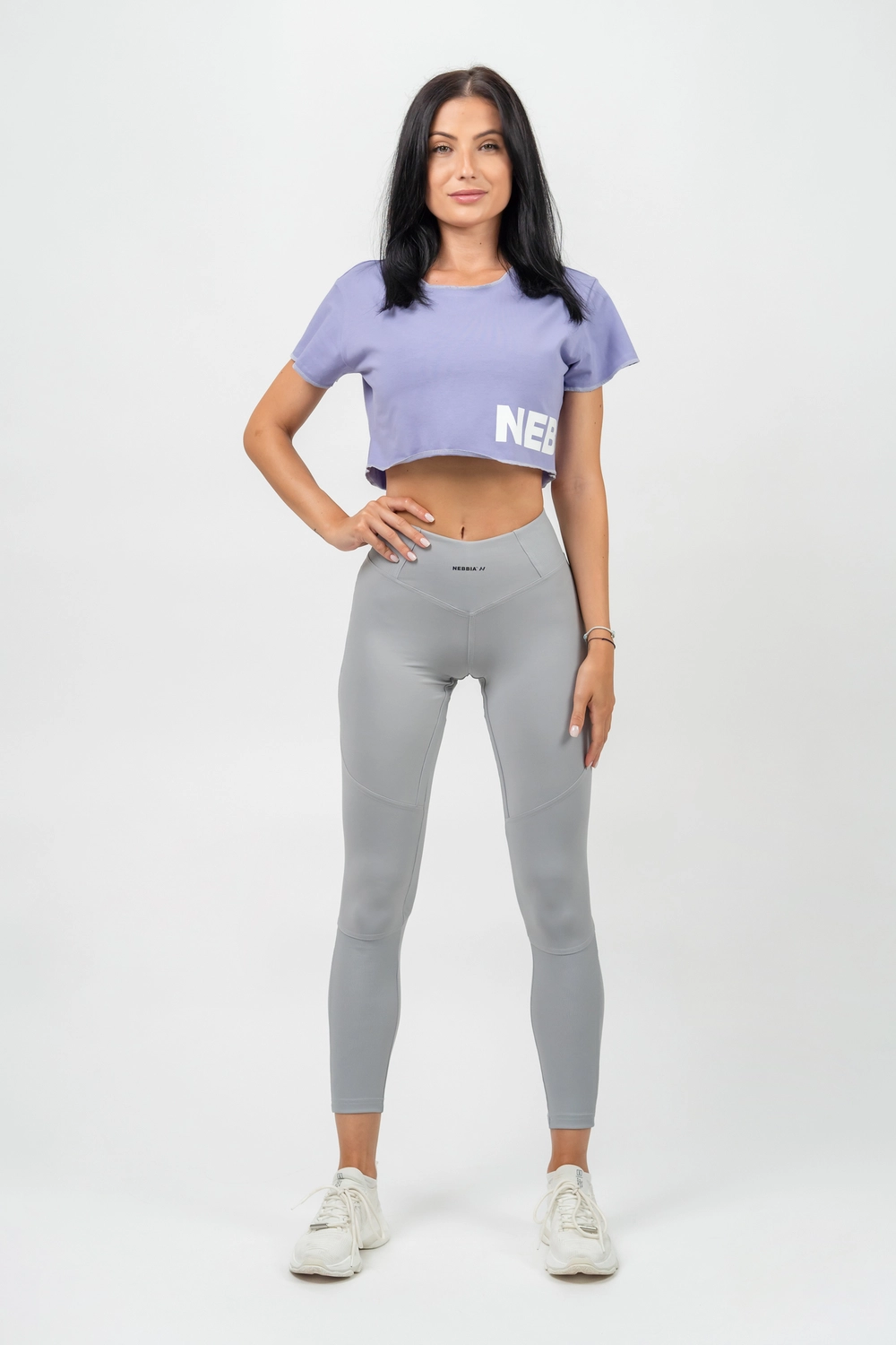 Nebbia Футболка укороченная 279 Oversized Crop Top POWERHOUSE, светло-фиолетовый