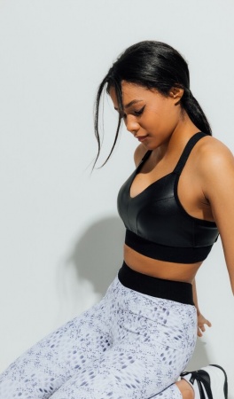 ForStrong Топ Ring Leather, черный