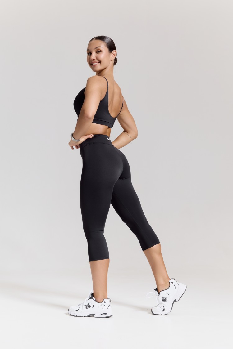 ForStrong Лосины Capri, черный