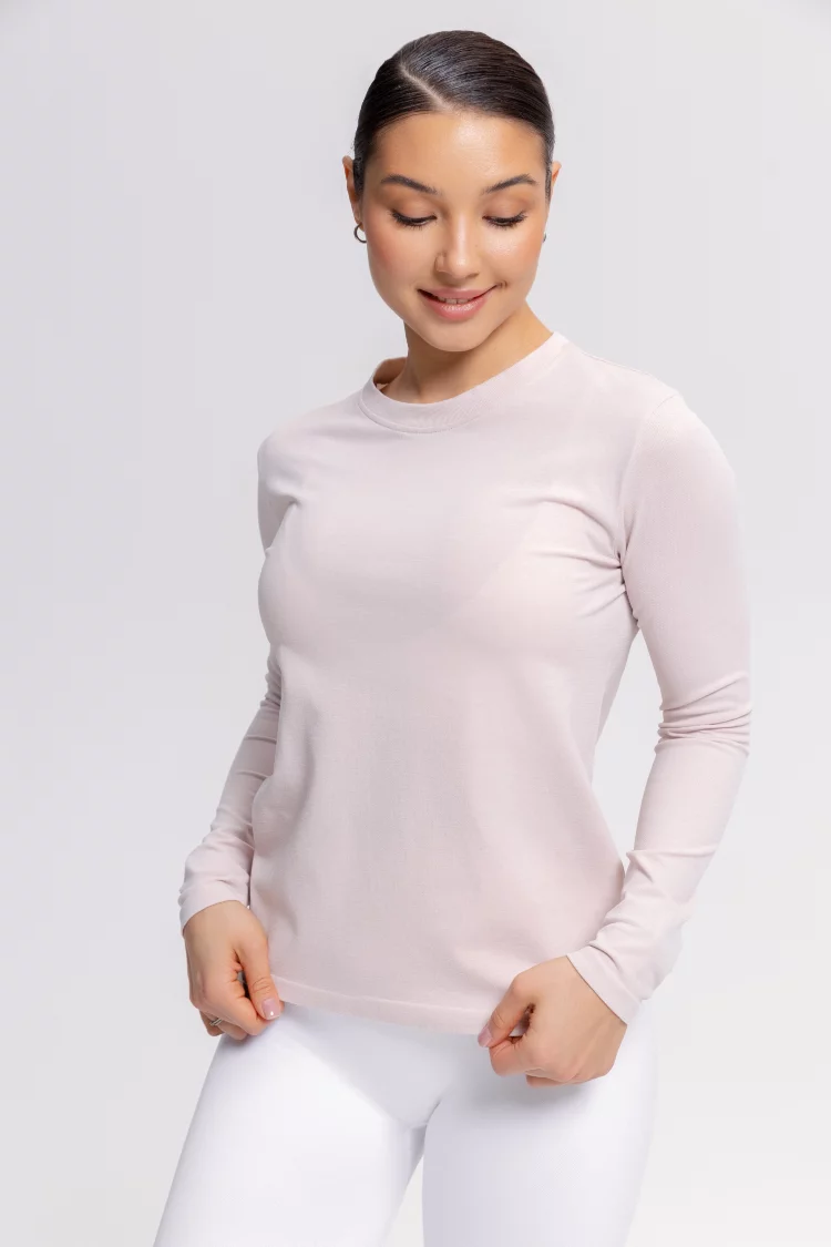 ForStrong Лонгслив Core Melange, розовый