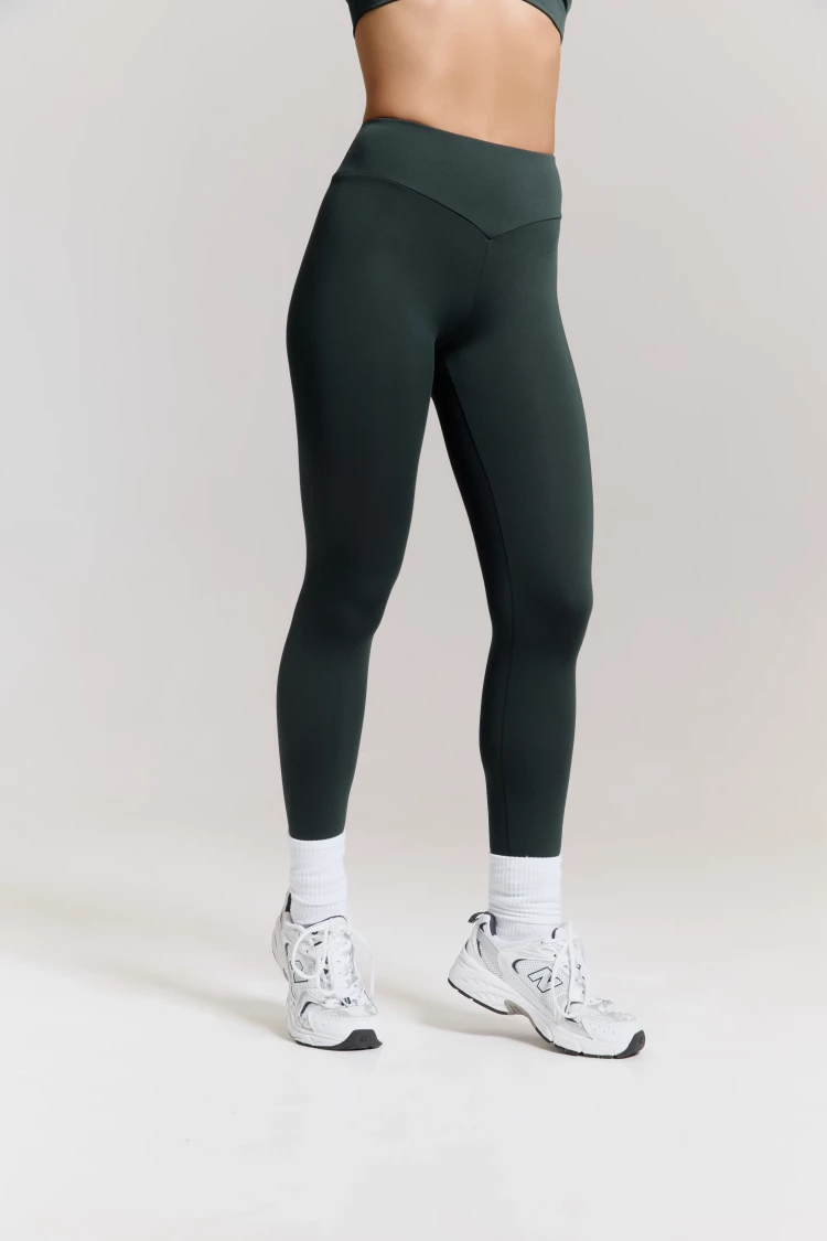 ForStrong Лосины Blaze Mono, темно-зеленый