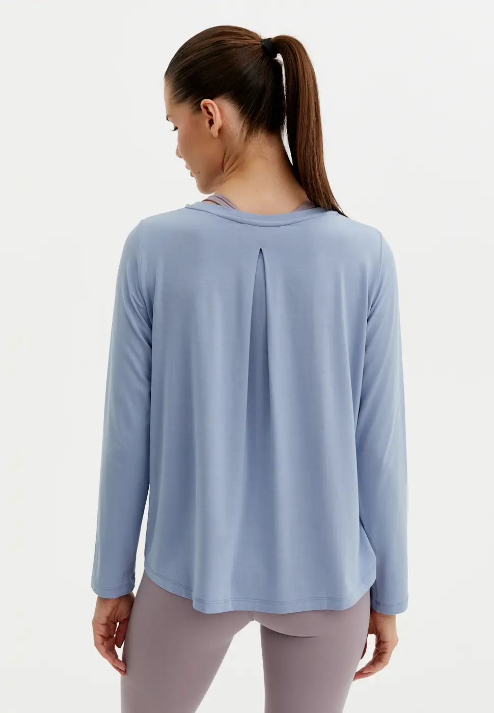 BeSelf Лонгслив Modal, серо-голубой