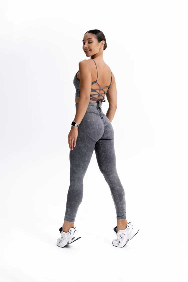 ForStrong Топ Lattice, черный деним