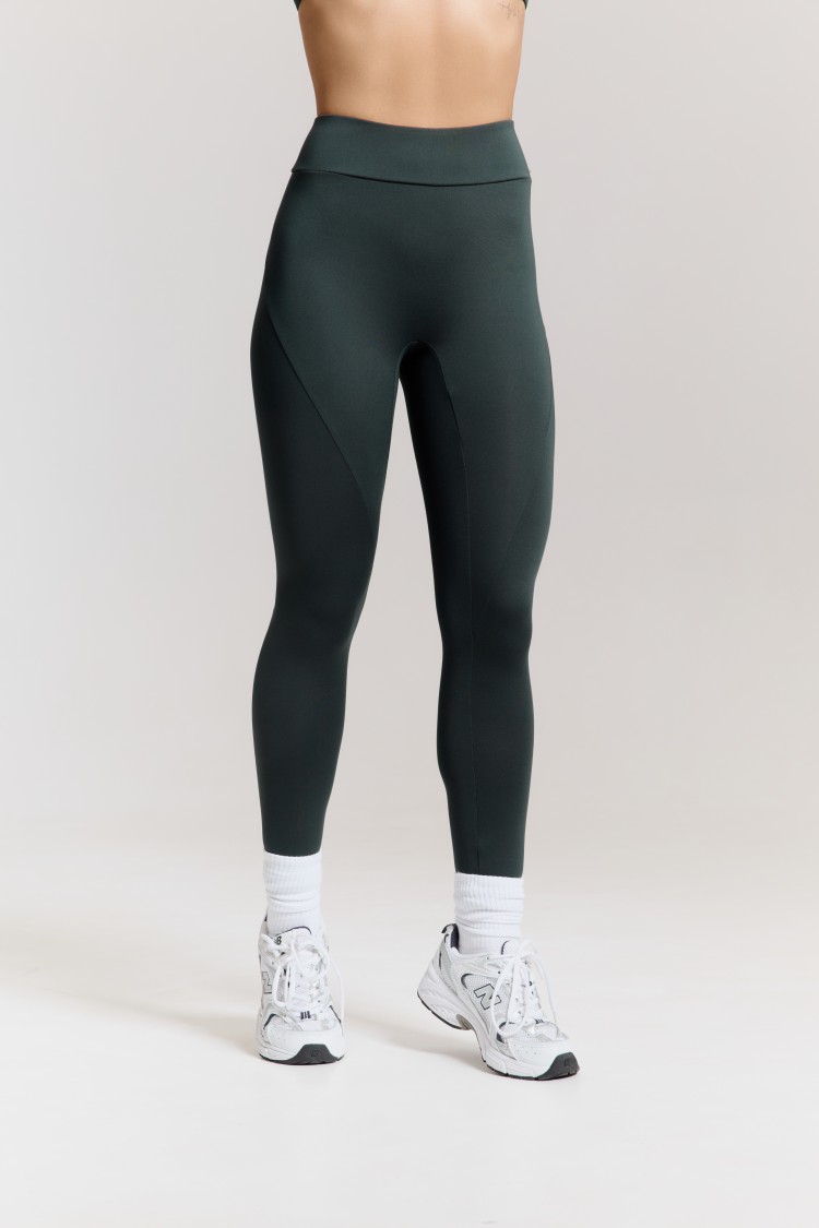 ForStrong Лосины Ruche Mono, темно-зеленый