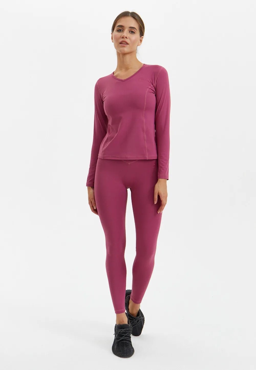 BeSelf Лонгслив SOFT COVER, пыльно-ягодный