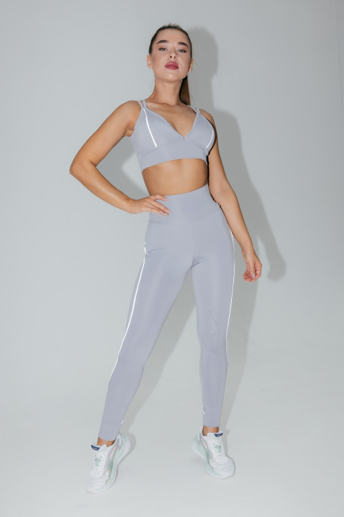 ForStrong Лосины Grace Reflective, светло-серый