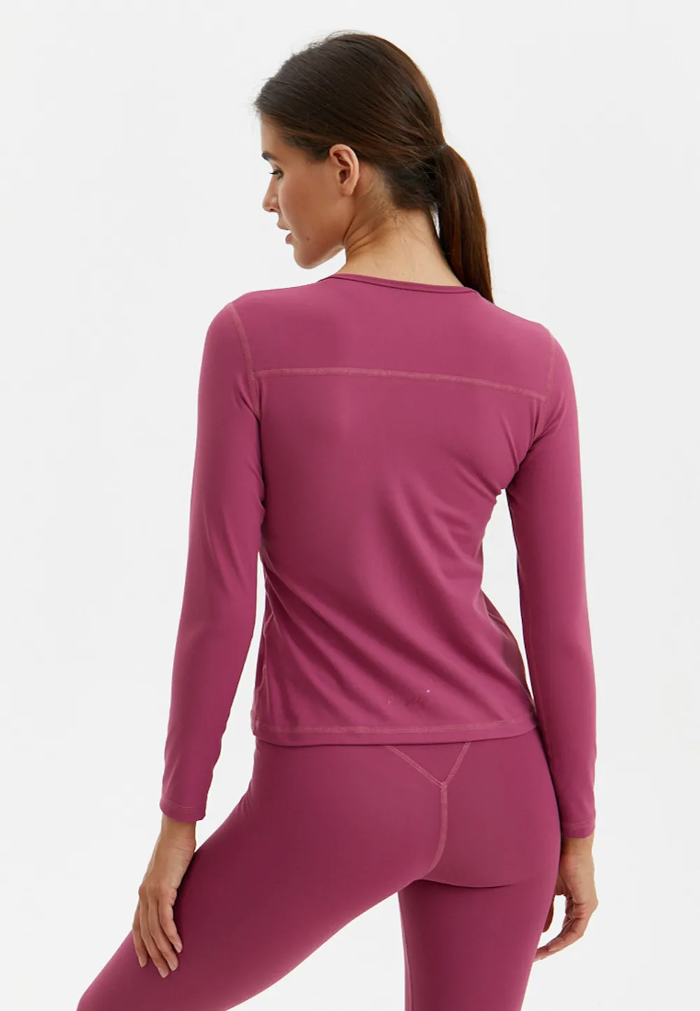 BeSelf Лонгслив SOFT COVER, пыльно-ягодный