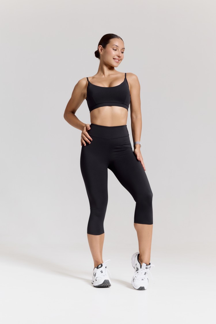 ForStrong Лосины Capri, черный