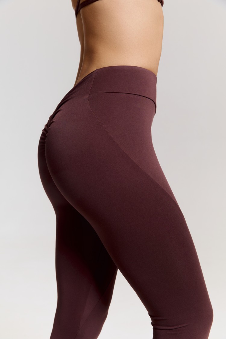 ForStrong Лосины Ruche Mono, коричневый