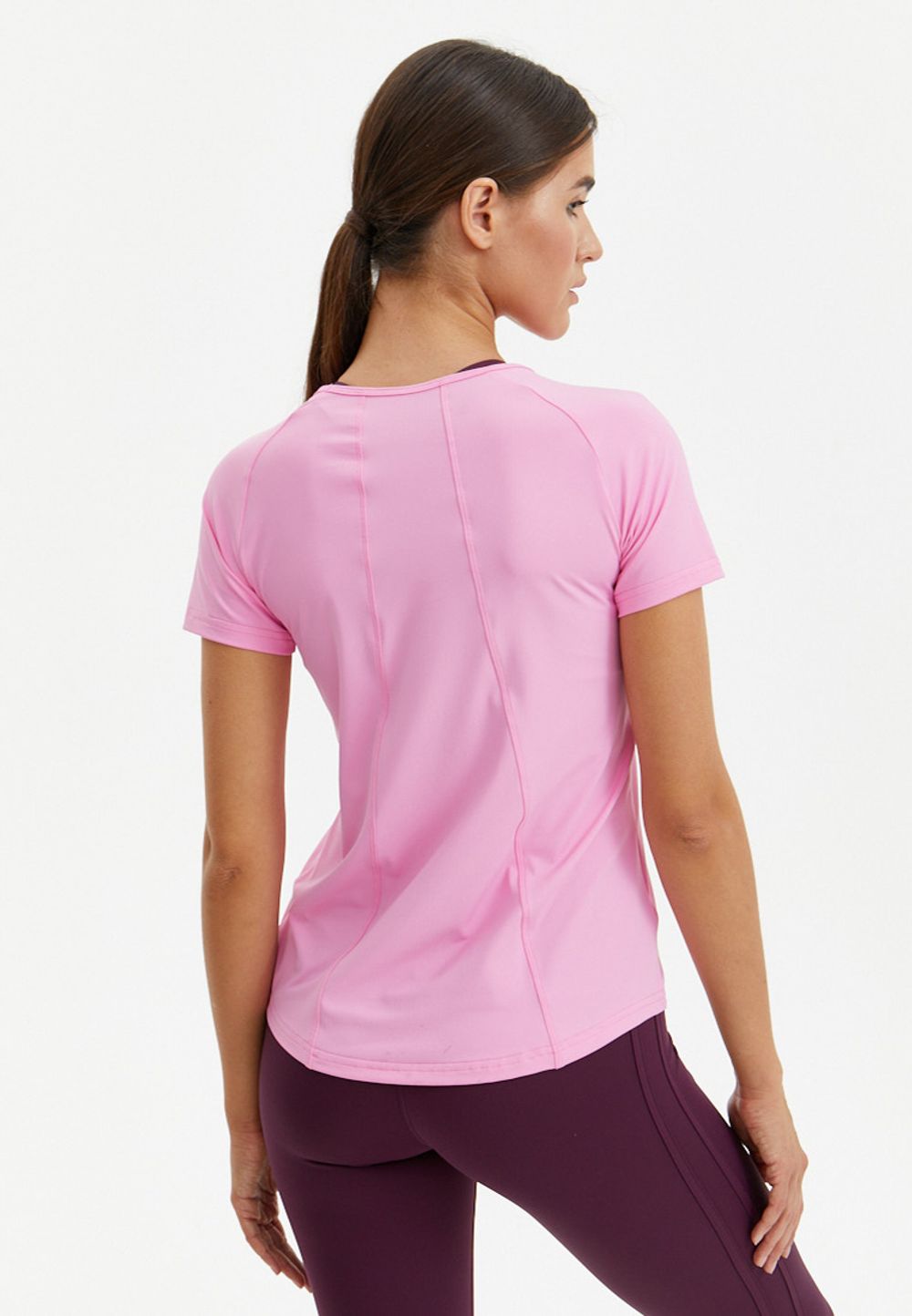 BeSelf Футболка удлиненная SATIN BASE, розовый