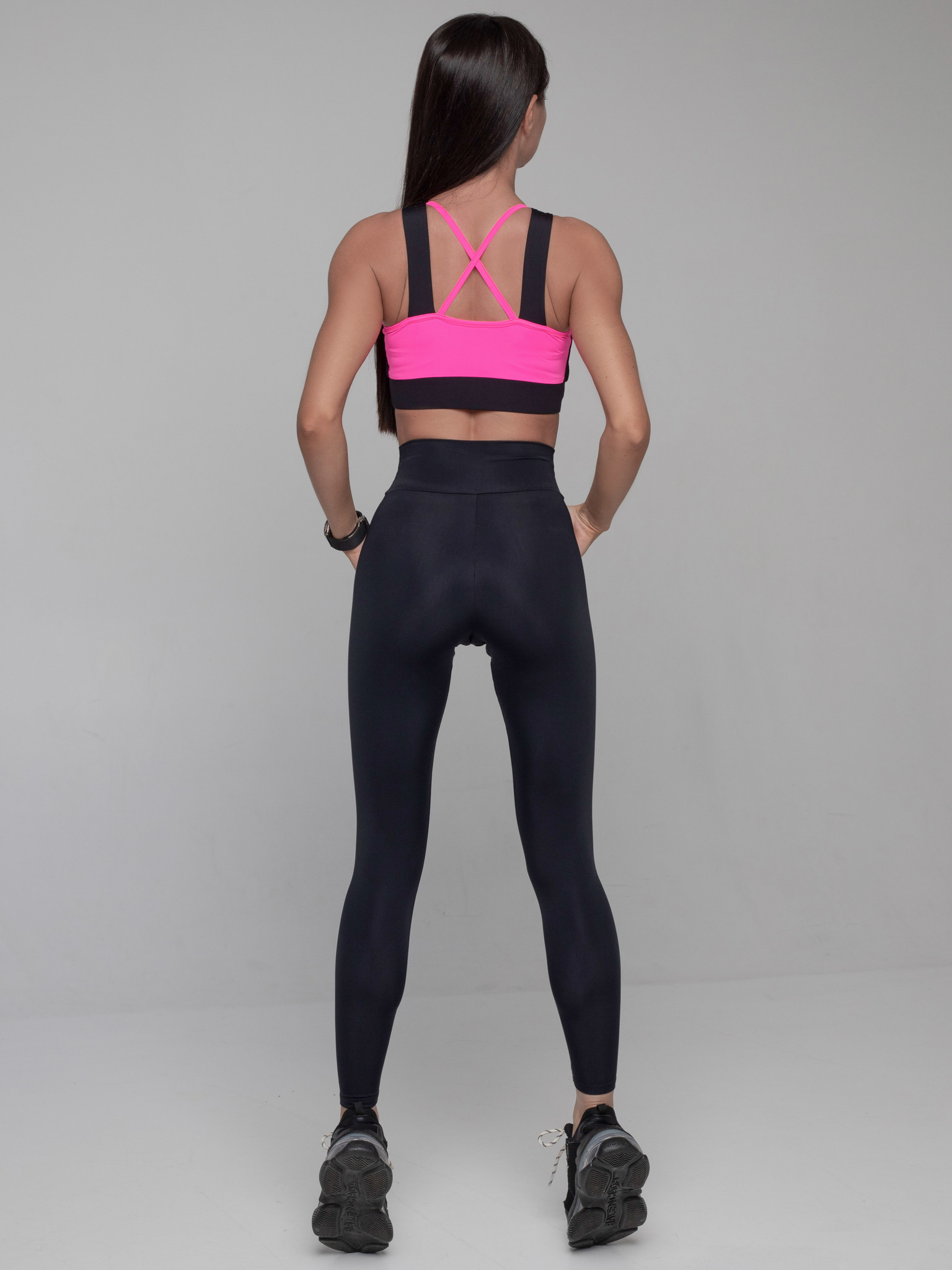 Mansen Леггинсы Simple с прямым поясом, черный