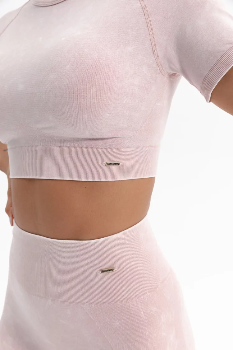 ForStrong Топ Reform, розовый деним