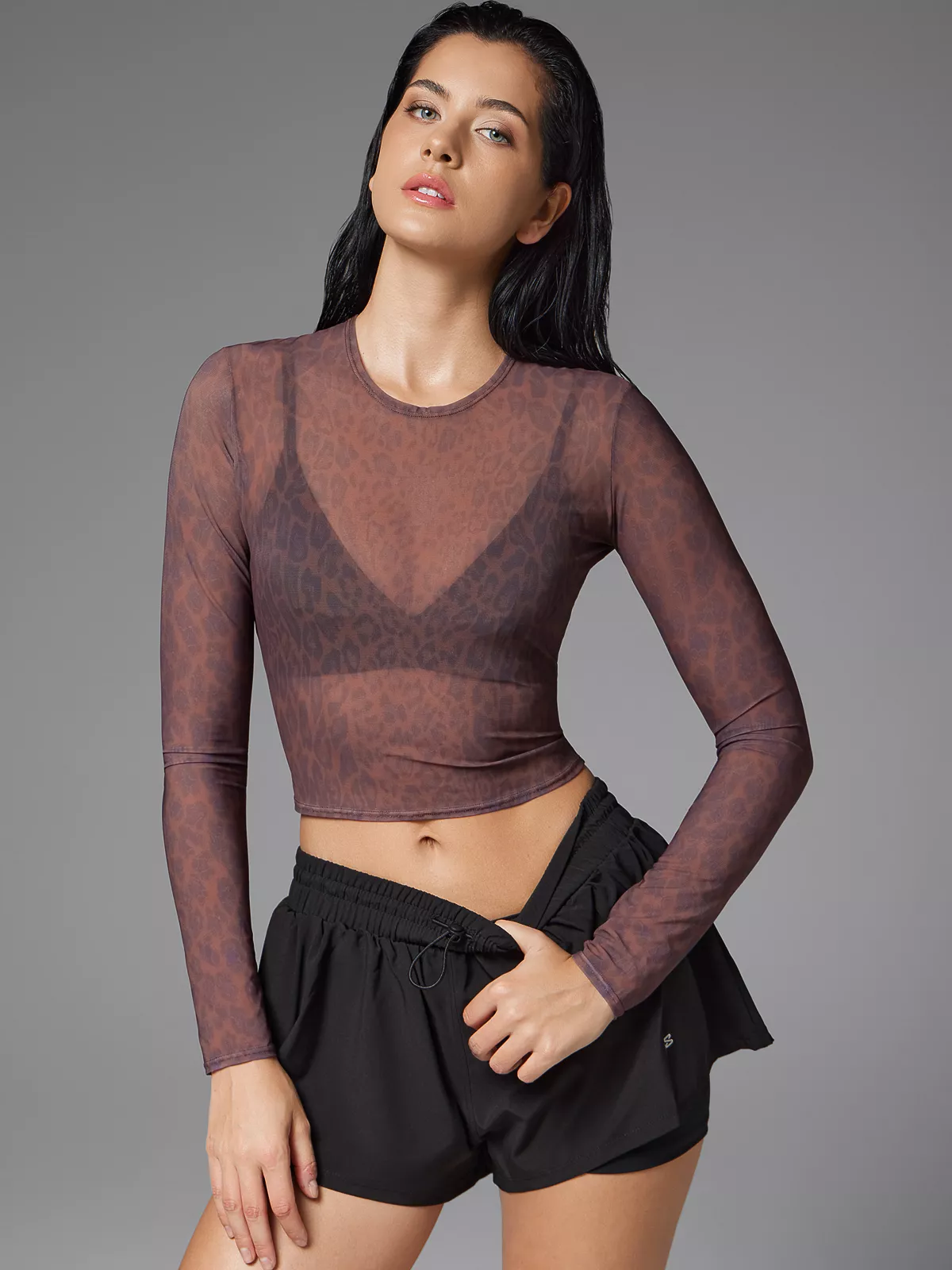 Neverlate Рашгард 12.589, коричневый