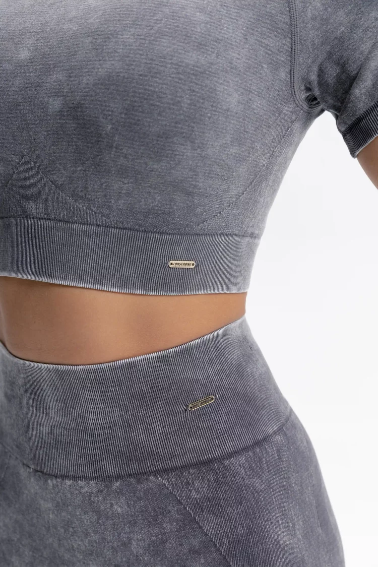 ForStrong Топ Reform, черный деним