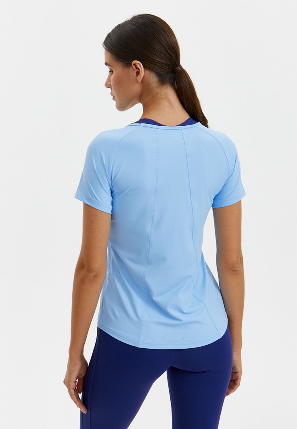 BeSelf Футболка удлиненная SATIN BASE, голубой