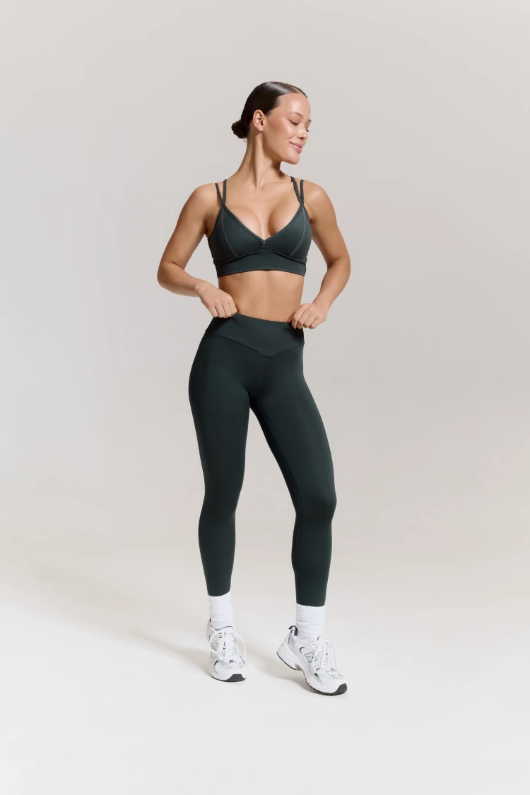 ForStrong Лосины Blaze Mono, темно-зеленый