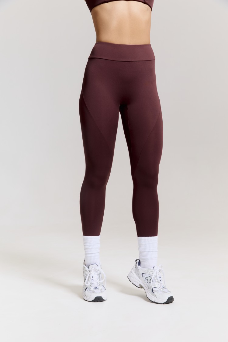 ForStrong Лосины Ruche Mono, коричневый