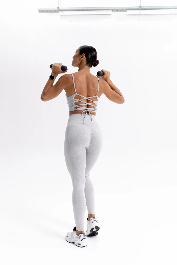 ForStrong Топ Lattice, серый деним