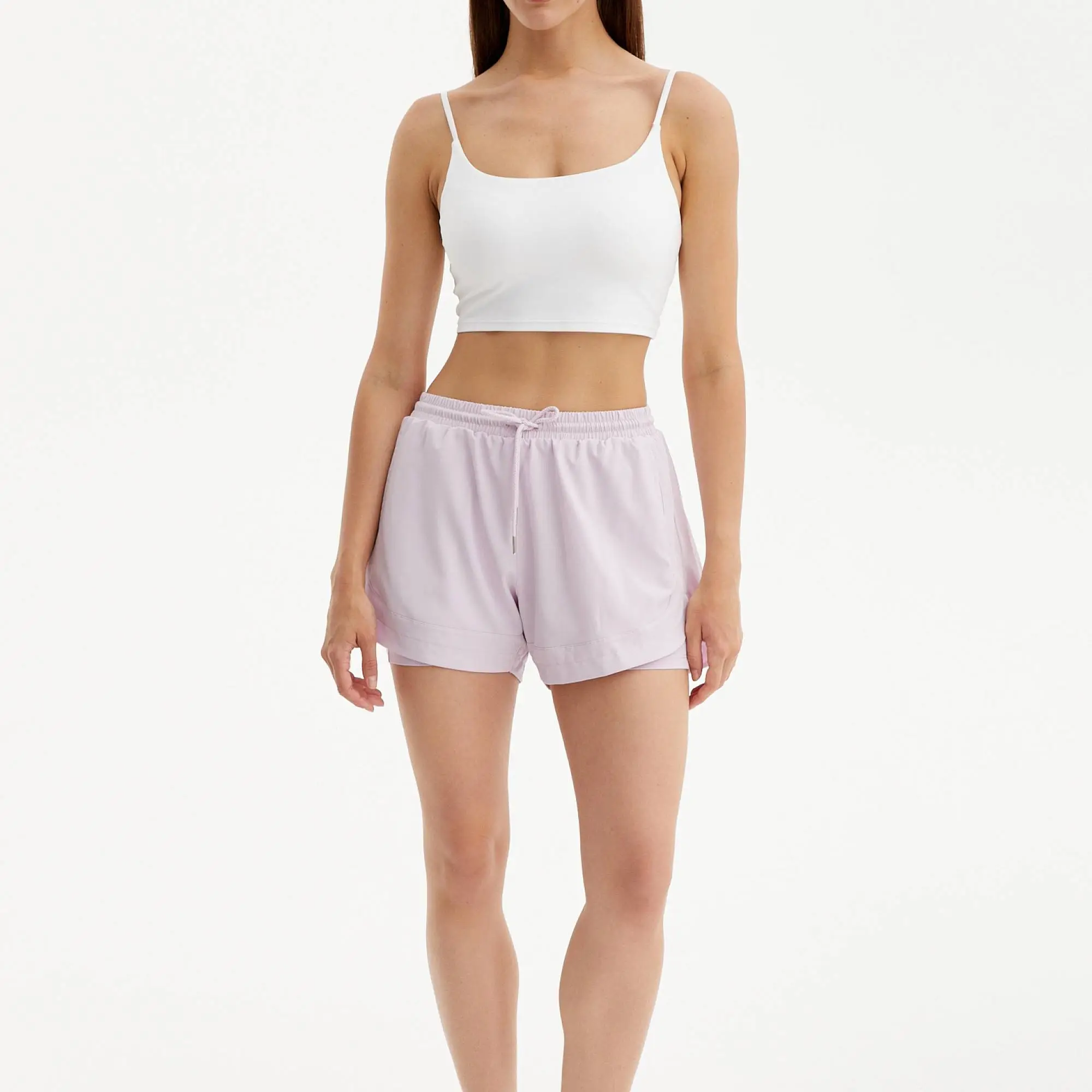 Beself Шорты Lotus, пыльно-розовые