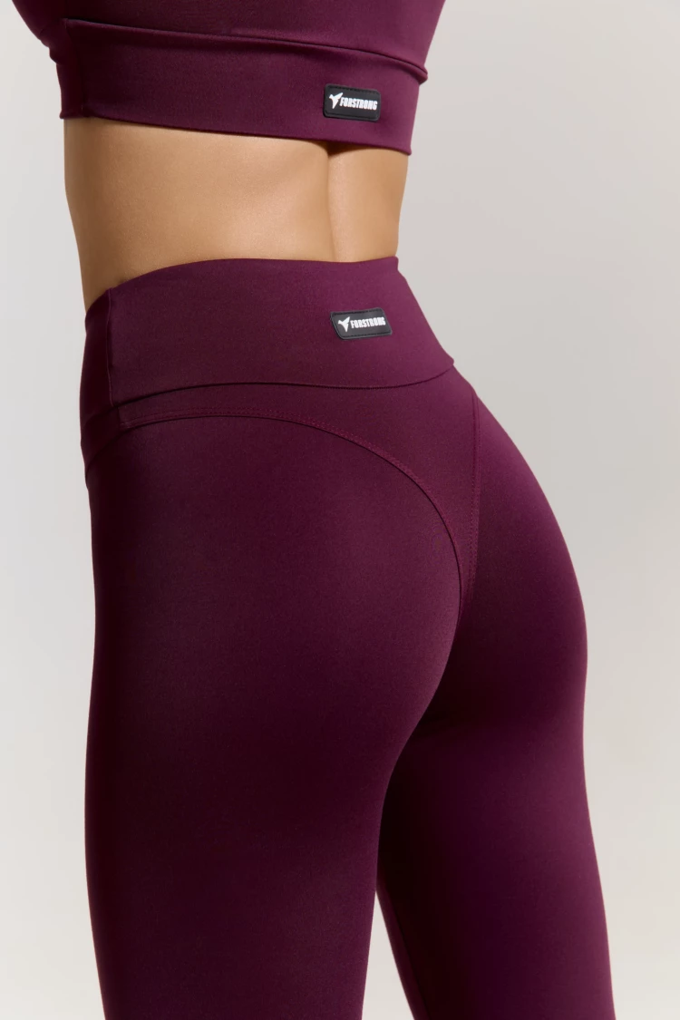 ForStrong Лосины Fit Mono, сливово-винный