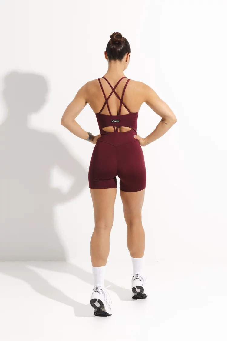 ForStrong Комбинезон Jump, бордовый