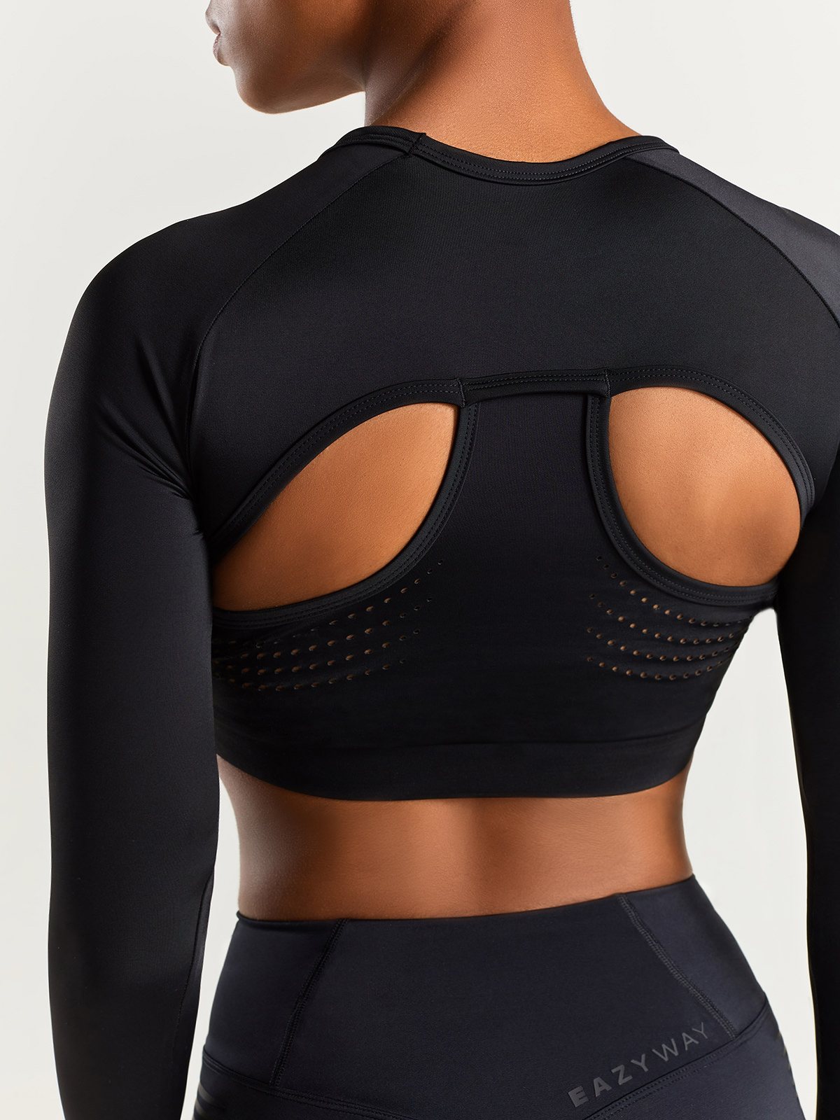 Eazyway Рашгард с перфорацией укороченный Hyper Sports 12.060, черный