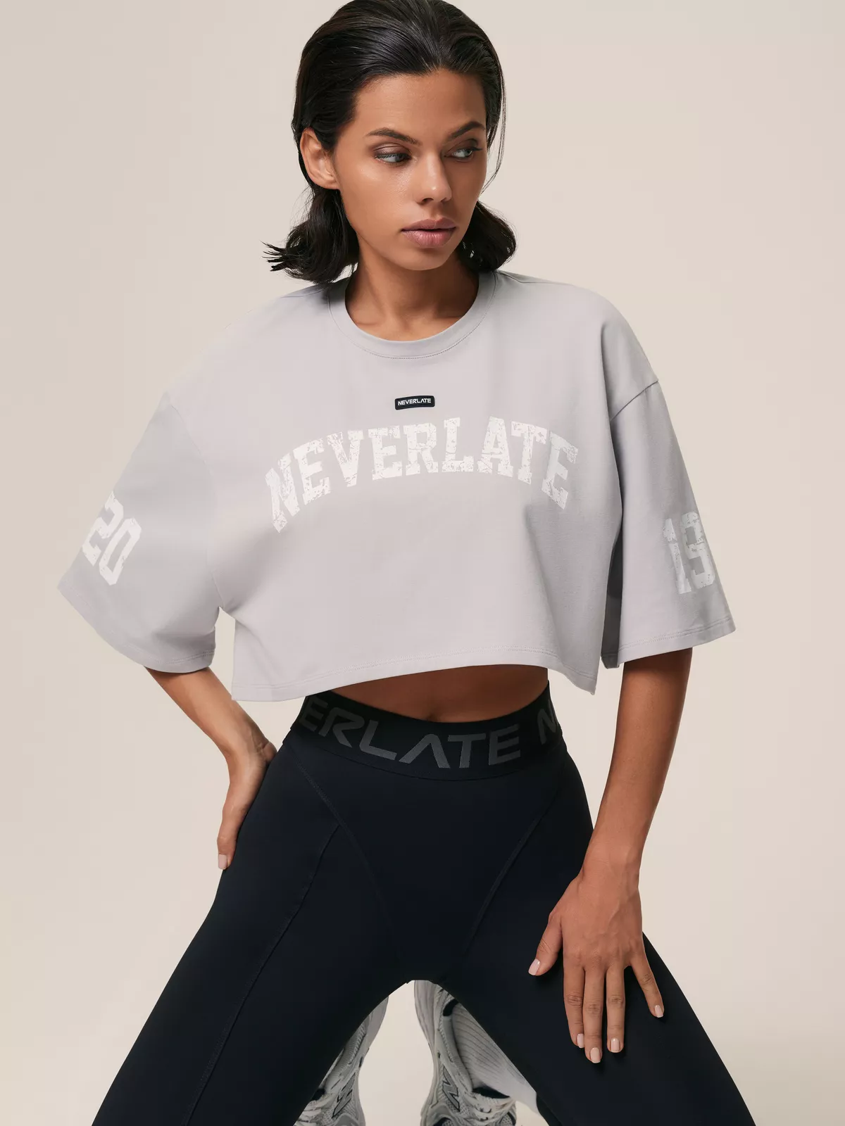 Neverlate Футболка 09.593, серый с принтом