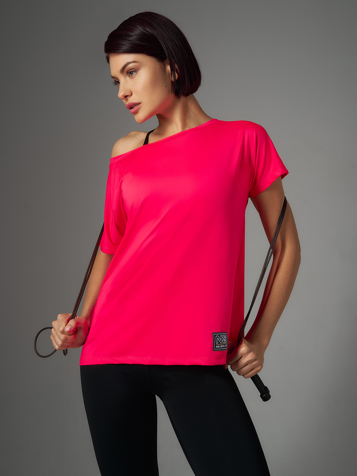 Neverlate Футболка 09.085, неоновый коралл