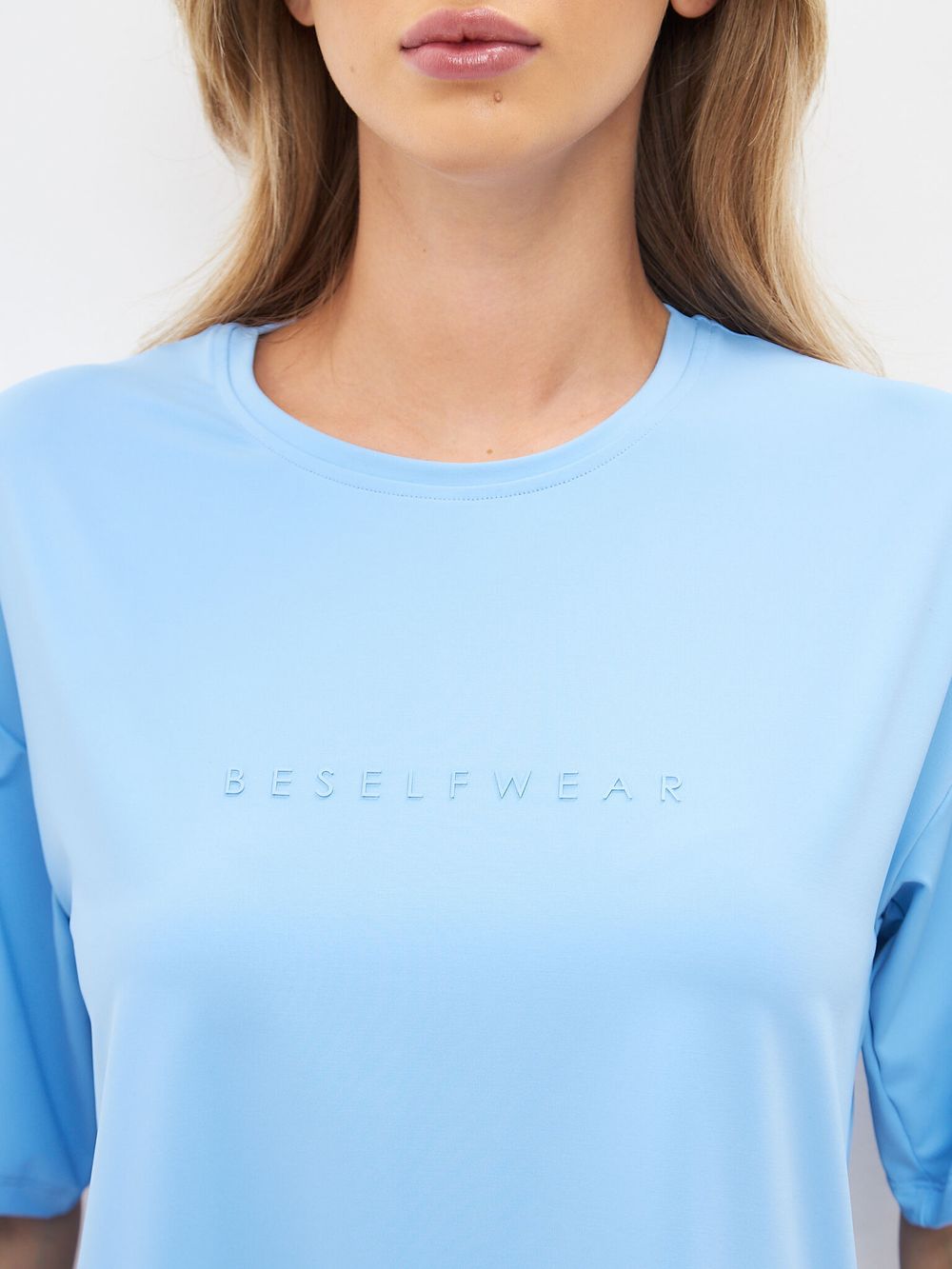 BeSelf Футболка SATIN BASE, голубой