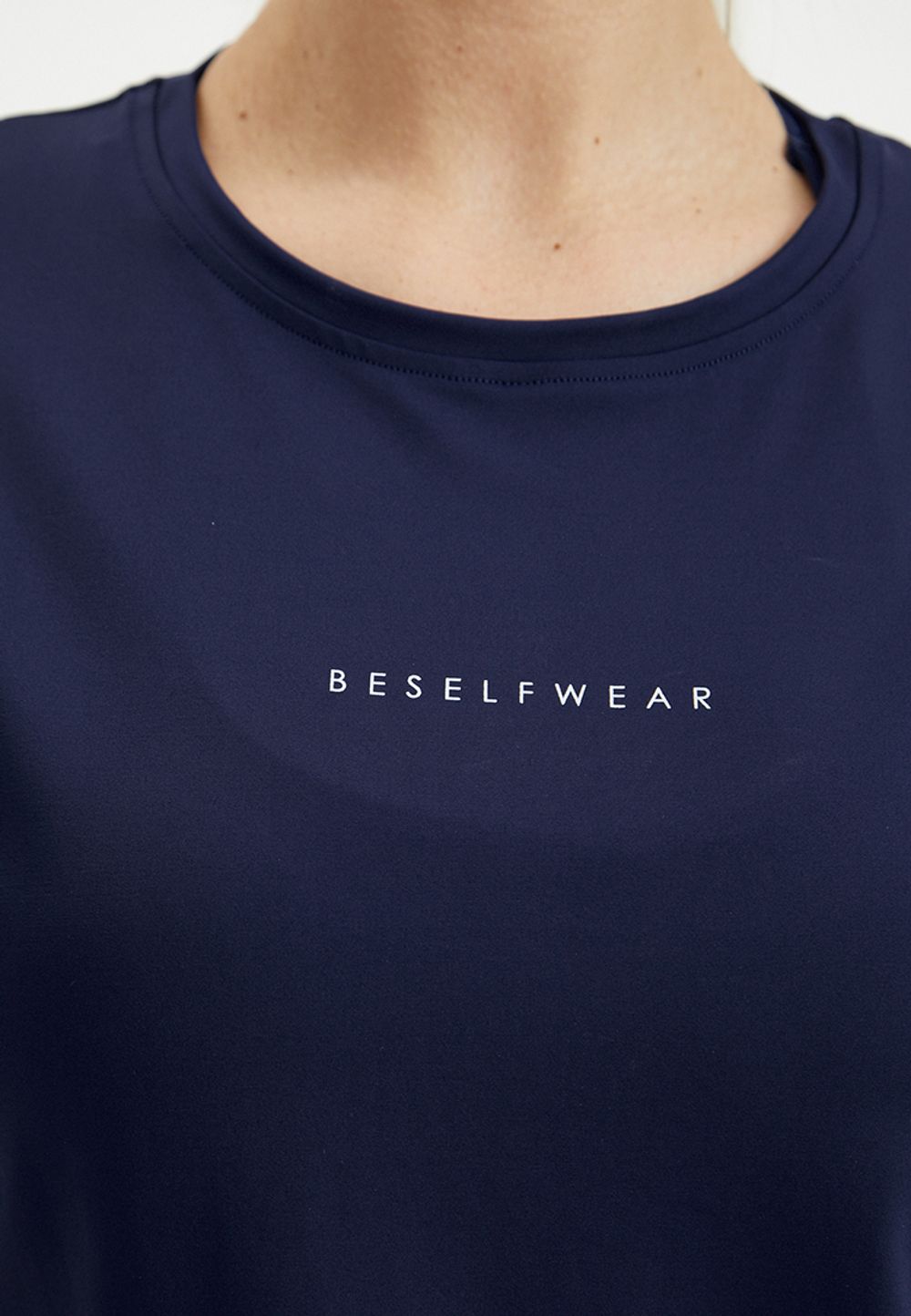 BeSelf Футболка SATIN BASE, темно-синий