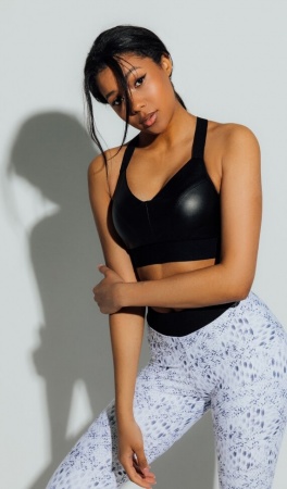 ForStrong Топ Ring Leather, черный