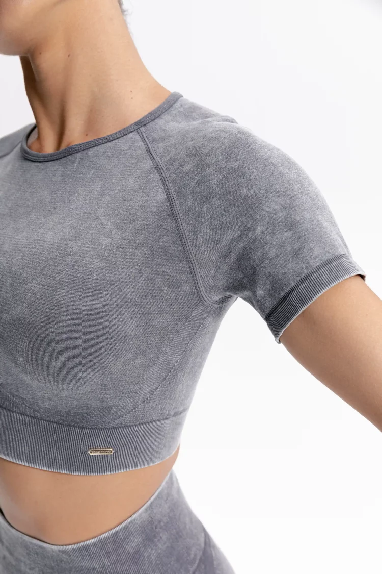 ForStrong Топ Reform, черный деним