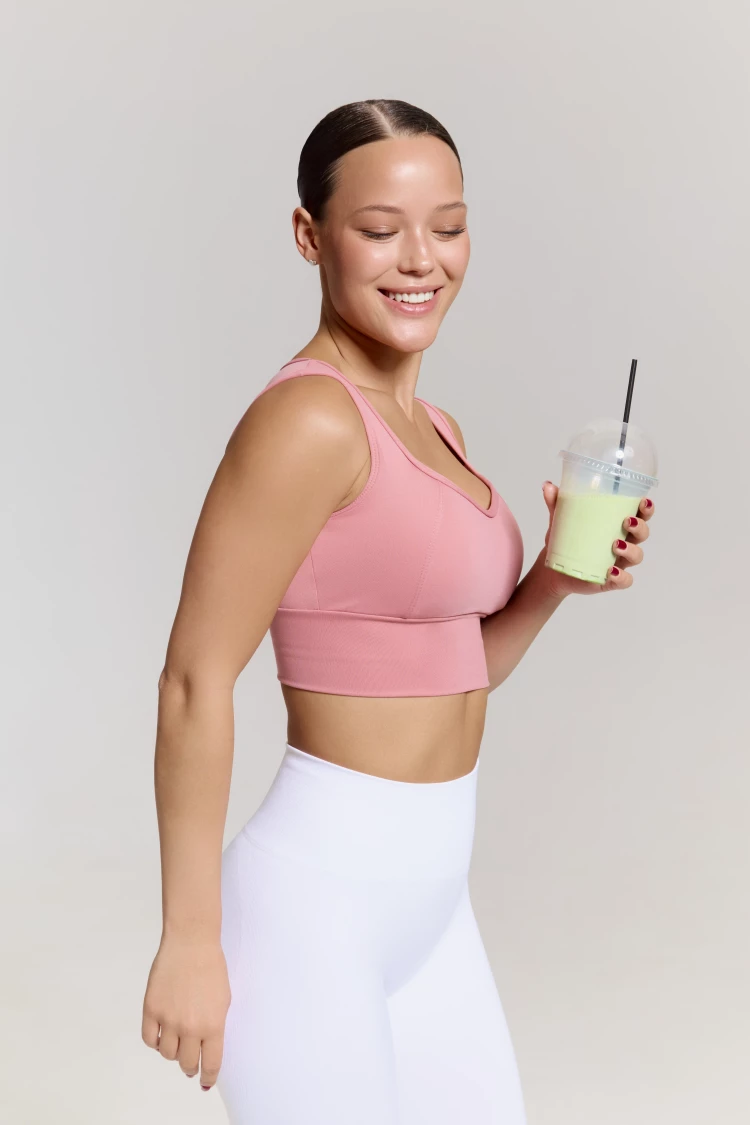 ForStrong Топ Beat Mono, пыльно-розовый