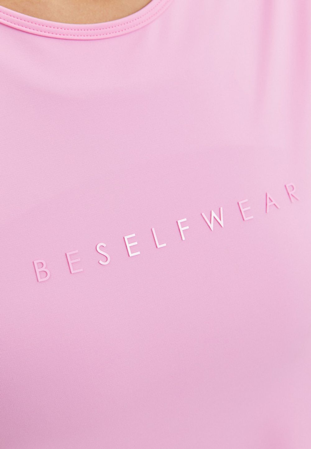 BeSelf Футболка удлиненная SATIN BASE, розовый