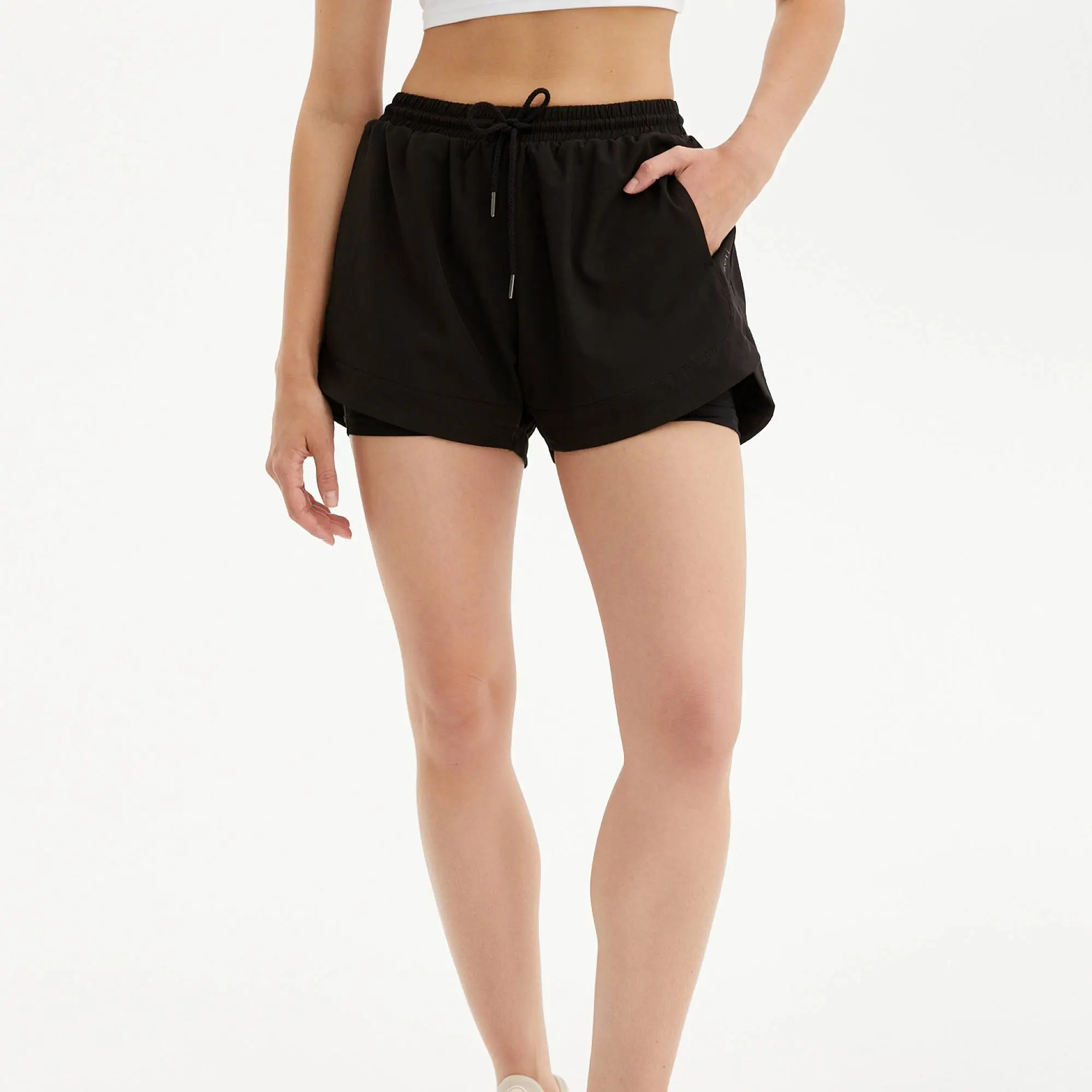 Beself Шорты Lotus, черный