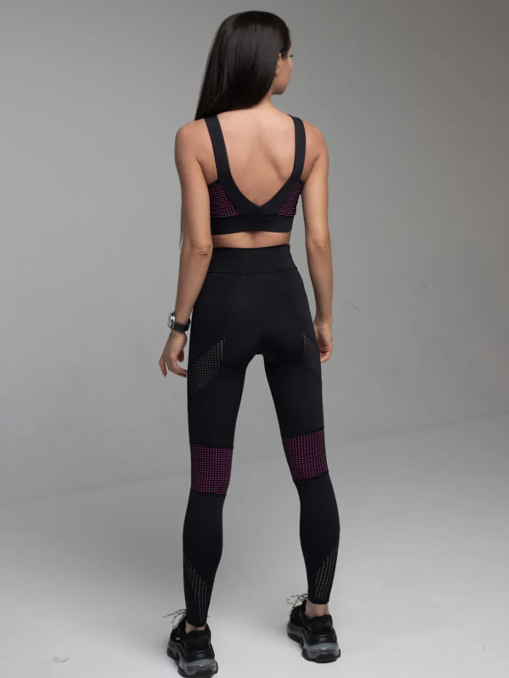 Mansen Леггинсы Perforation, розовый