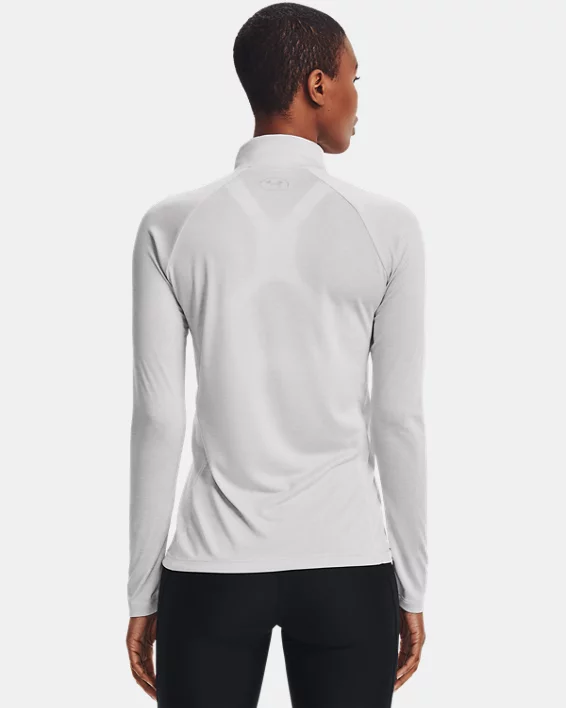 Under Armour Лонгслив Tech Twist 1/2 Zip, серо-голубой