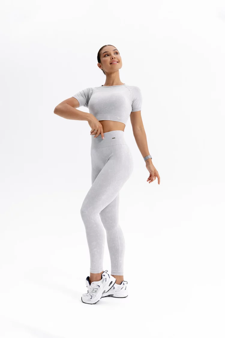 ForStrong Лосины Reform, серый деним